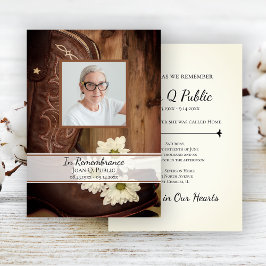 White Daisy Cowboy Boost Western Totenfeind Einladung