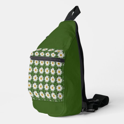 White Daisy Crossbody Bag (Rechte Ecke)