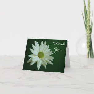 White Daisy Danky Card Dankeskarte