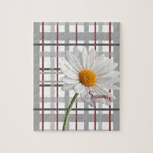 White Daisy Dekorative Jigsaw Puzzle (Vertikal)