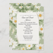 White Daisy Design for Vow Renewal Einladung (Vorne/Hinten)