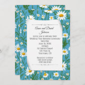 White Daisy Design for Vow Renewal Einladung (Vorne/Hinten)