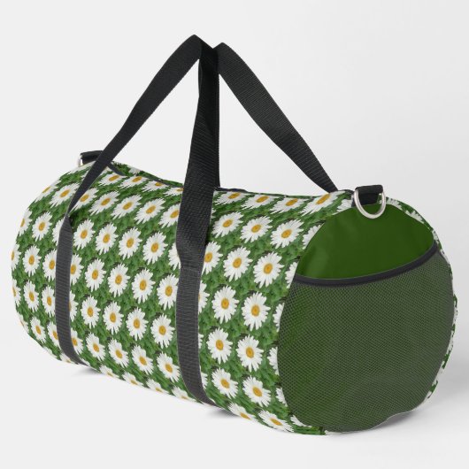 White Daisy Duffle Bag (Rechte Ecke)