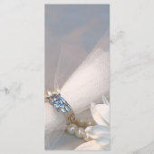 White Daisy Elegance Wedding Program Programm (Vorderseite)