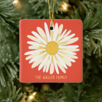 White Daisy Family Ornament ZOLLEN IT