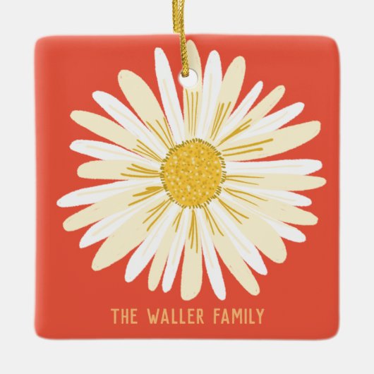 White Daisy Family Ornament ZOLLEN IT (Vorderseite)