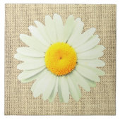 White Daisy Fliese (Vorderseite)
