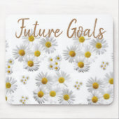 White Daisy Floral Mouse Pad! Mousepad (Vorne)