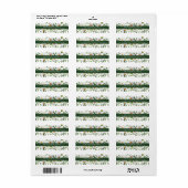 White Daisy Flowers Return Address Labels (Vorne)