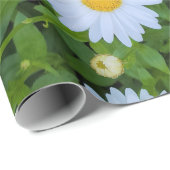 White Daisy Garden Geschenkpapier (Rolleneckpunkt)