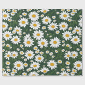 White Daisy Geschenkpapier (Flach)