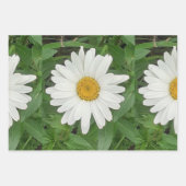 White Daisy Geschenkpapier Set (Vorderseite 3)