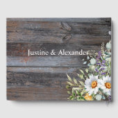 White Daisy Guest Book Gästebuch (Rückseite)