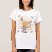 White Daisy Hochzeit T - Shirt (Vorderseite)