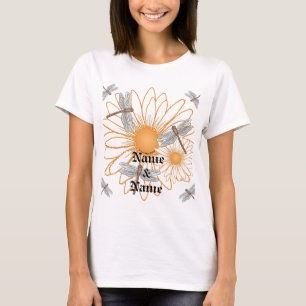 White Daisy Hochzeit T - Shirt