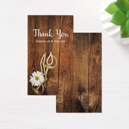 White Daisy Horse Bit Western Gastgeschenk Hochzei (Schreibtisch)