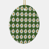 White Daisy Keramik Ornament (Rechts)