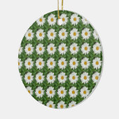 White Daisy Keramik Ornament (Links)