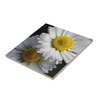 White Daisy Keramik Tile Fliese