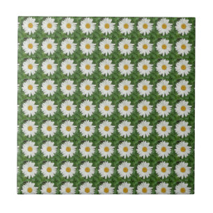 White Daisy Keramik Tile Fliese