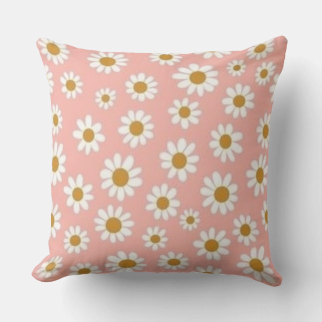 White Daisy Kissen (Vorderseite)