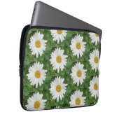 White Daisy Laptop Sleeve (Vorne Rechts)