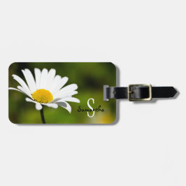 White Daisy Luggage-Tag Gepäckanhänger