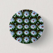 White Daisy Pattern Button (Vorderseite)
