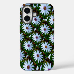 White Daisy Pattern iPhone 16 Hülle
