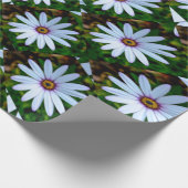 White Daisy Pattern Geschenkpapier (Ecke)