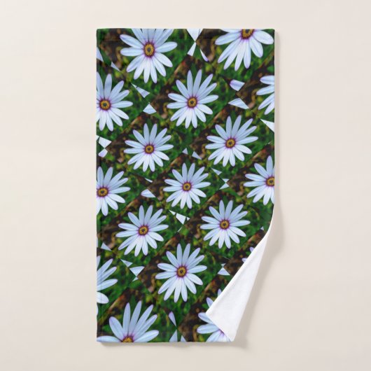 White Daisy Pattern Handtuch (Handtuch)