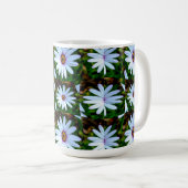 White Daisy Pattern Kaffeetasse (VorderseiteRechts)