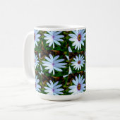 White Daisy Pattern Kaffeetasse (Vorderseite Links)