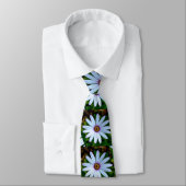 White Daisy Pattern Krawatte (Gebunden)