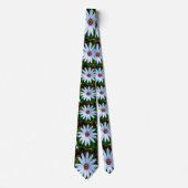 White Daisy Pattern Krawatte (Vorderseite)