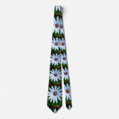 White Daisy Pattern Krawatte (Vorderseite)
