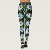 White Daisy Pattern Leggings (Rückseite)