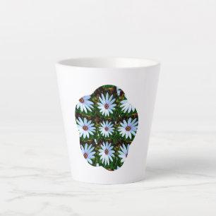 White Daisy Pattern Milchtasse