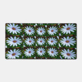 White Daisy Pattern Schreibtischunterlage (Vorderseite)