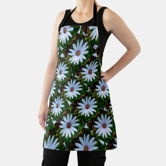 White Daisy Pattern Schürze (InSitu)