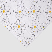 White Daisy Pattern Seidenpapier (Ausschnitt)