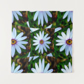 White Daisy Pattern Wandteppich (Vorderseite)