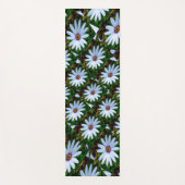 White Daisy Pattern Yogamatte (Vorderseite)