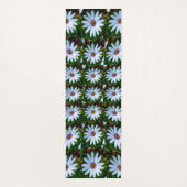 White Daisy Pattern Yogamatte (Rückseite)