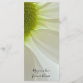 White Daisy Petals Wedding Program Programm (Vorderseite)