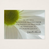 White Daisy Petals Wedding Wohltätigkeit Fevor Car (Vorderseite)