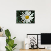 White Daisy Print - Wählen Sie Ihren Rahmen Poster (Heimbüro)