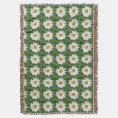 White Daisy Round Decke (Vorderseite Vertikal)