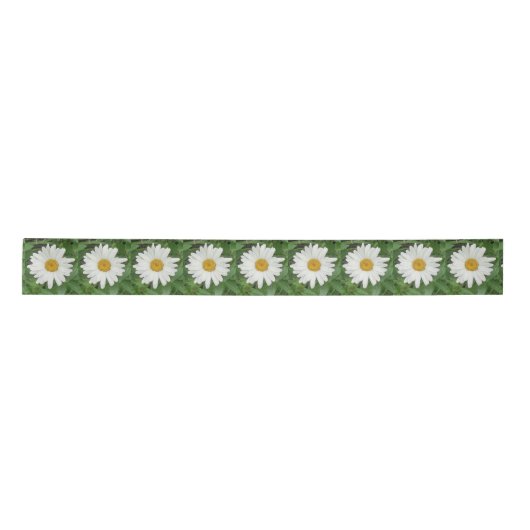 White Daisy Satinband (Vorderseite)