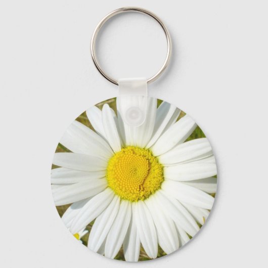 White Daisy Schlüsselanhänger (Vorderseite)
